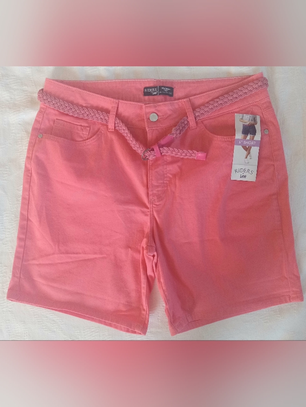 LEE RIDER MID-RISE SHORTS SIZE 16